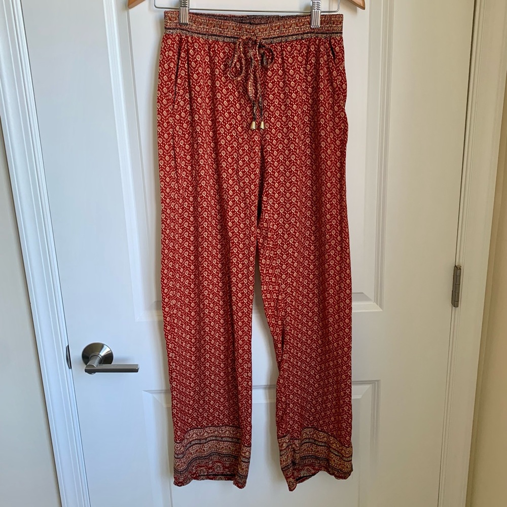 SR Bohemian style low rise pants